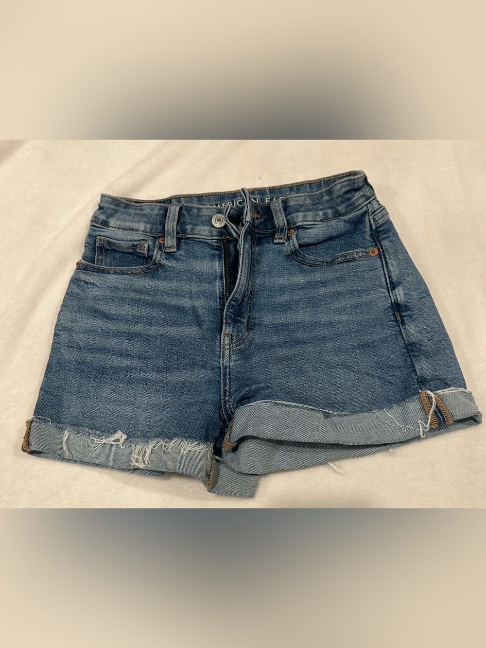 American Eagle Outfitters Light Blue Mom Short Denim